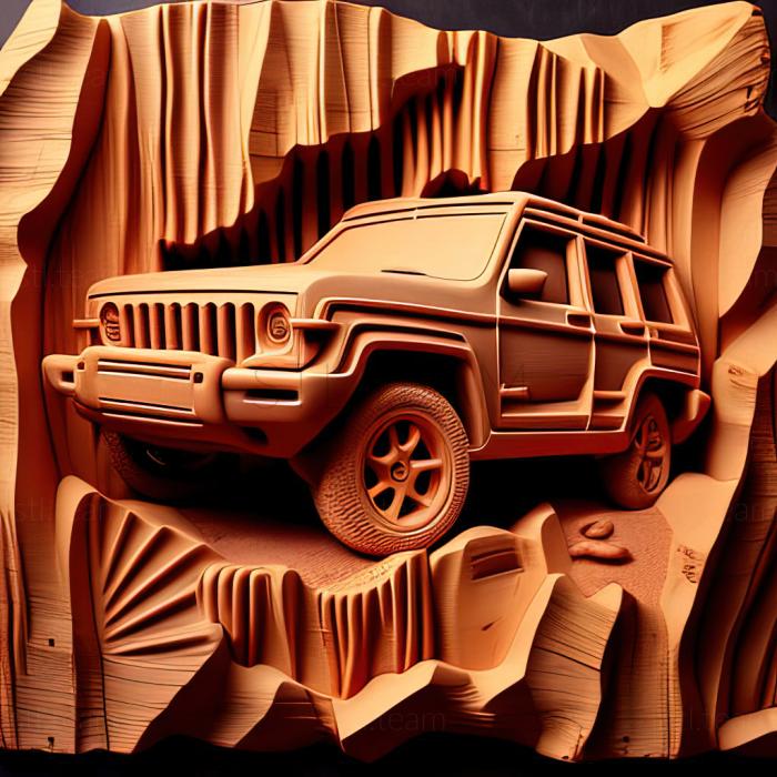 3D model Jeep Cherokee SJ (STL)
